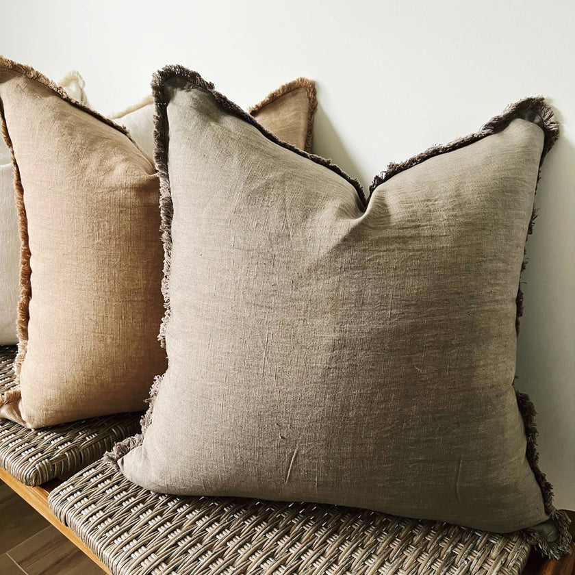 Neutral Linen Pillow Covers