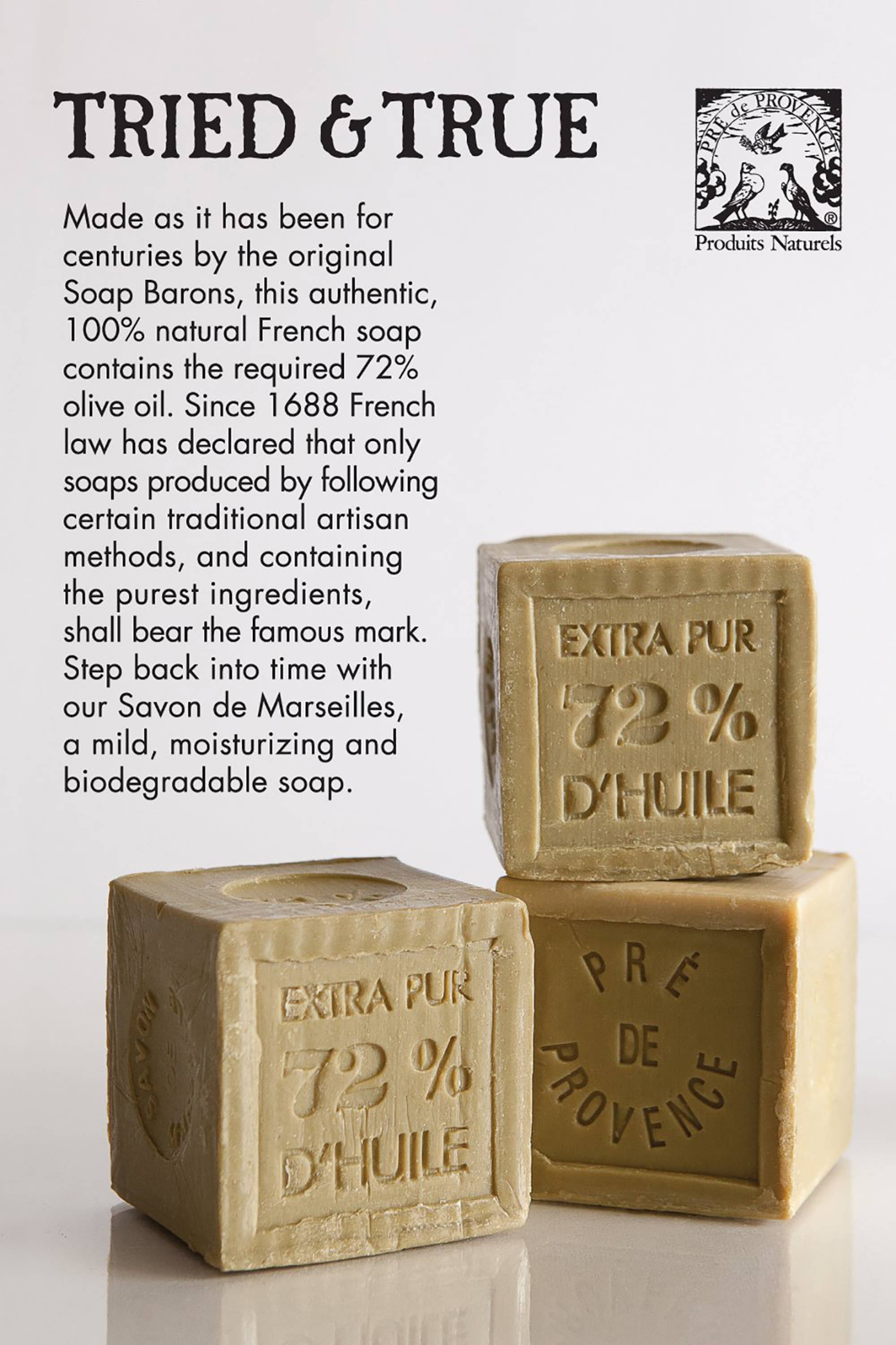 72% Marseille Soap Cube 300g