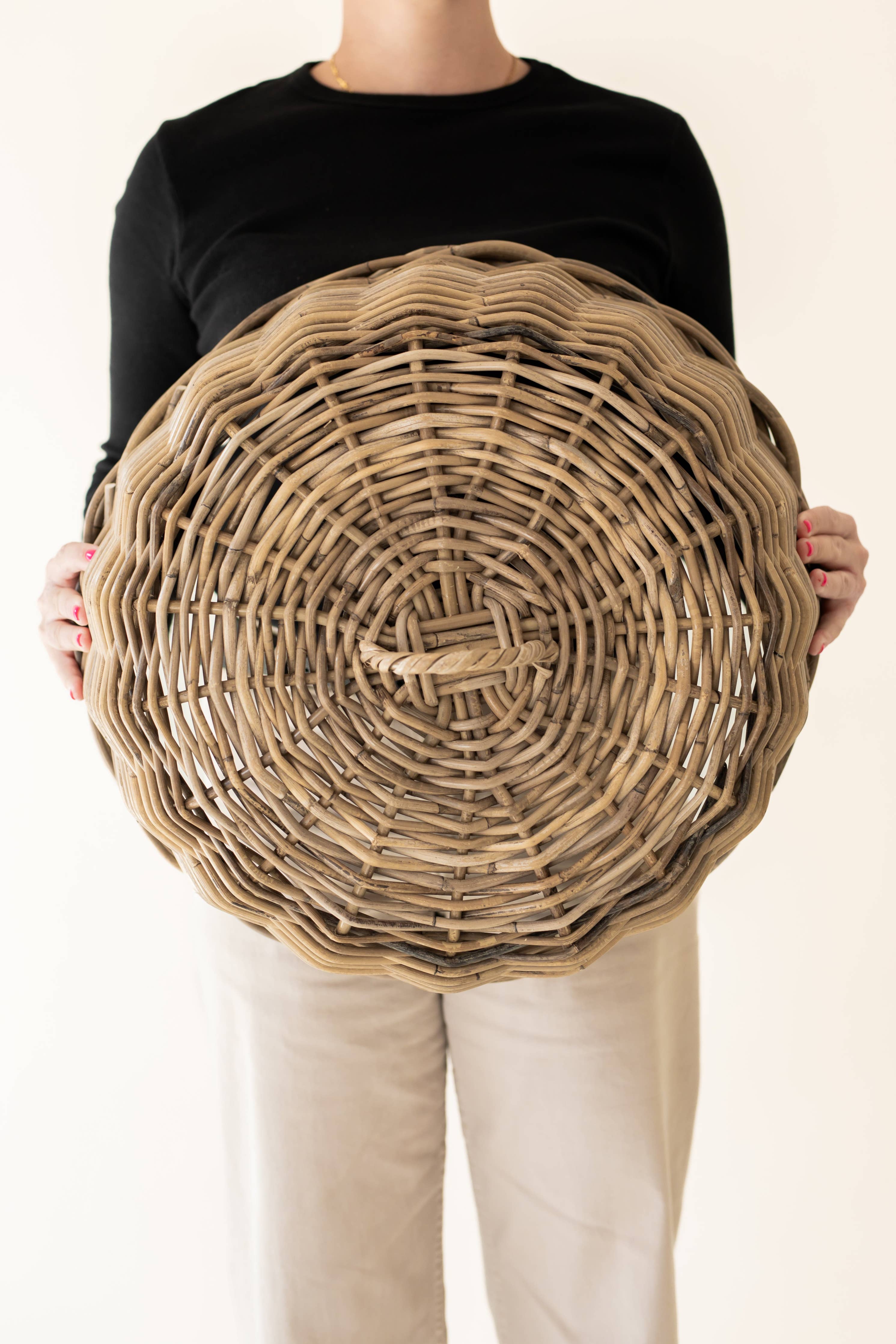 Rattan Cloche Food Cover