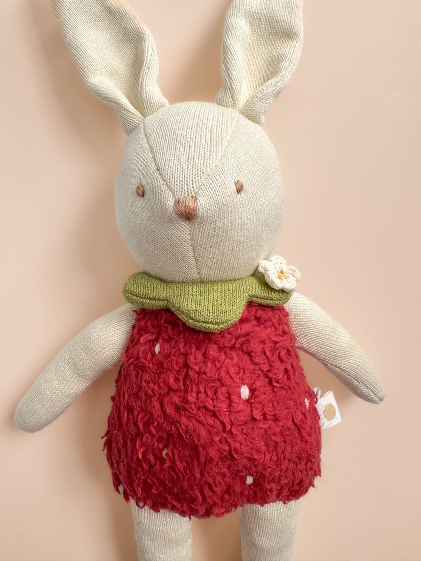 Organic Plush Bunny Strawberry