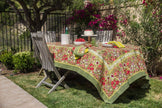 Jardin Red & Green | French Tablecloths