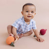 Teether Beet Cotton Crochet Rattle