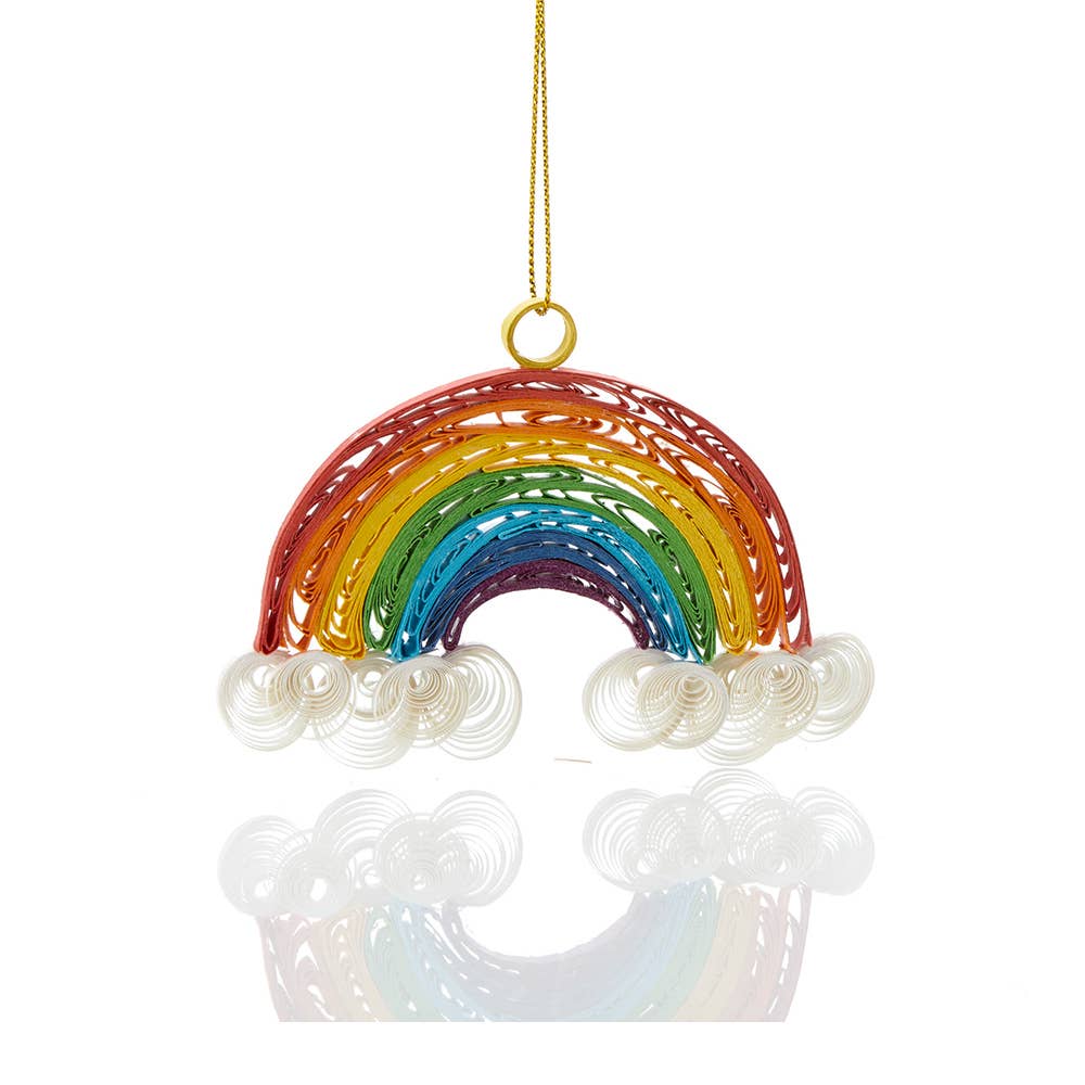 Quilled Rainbow Ornament