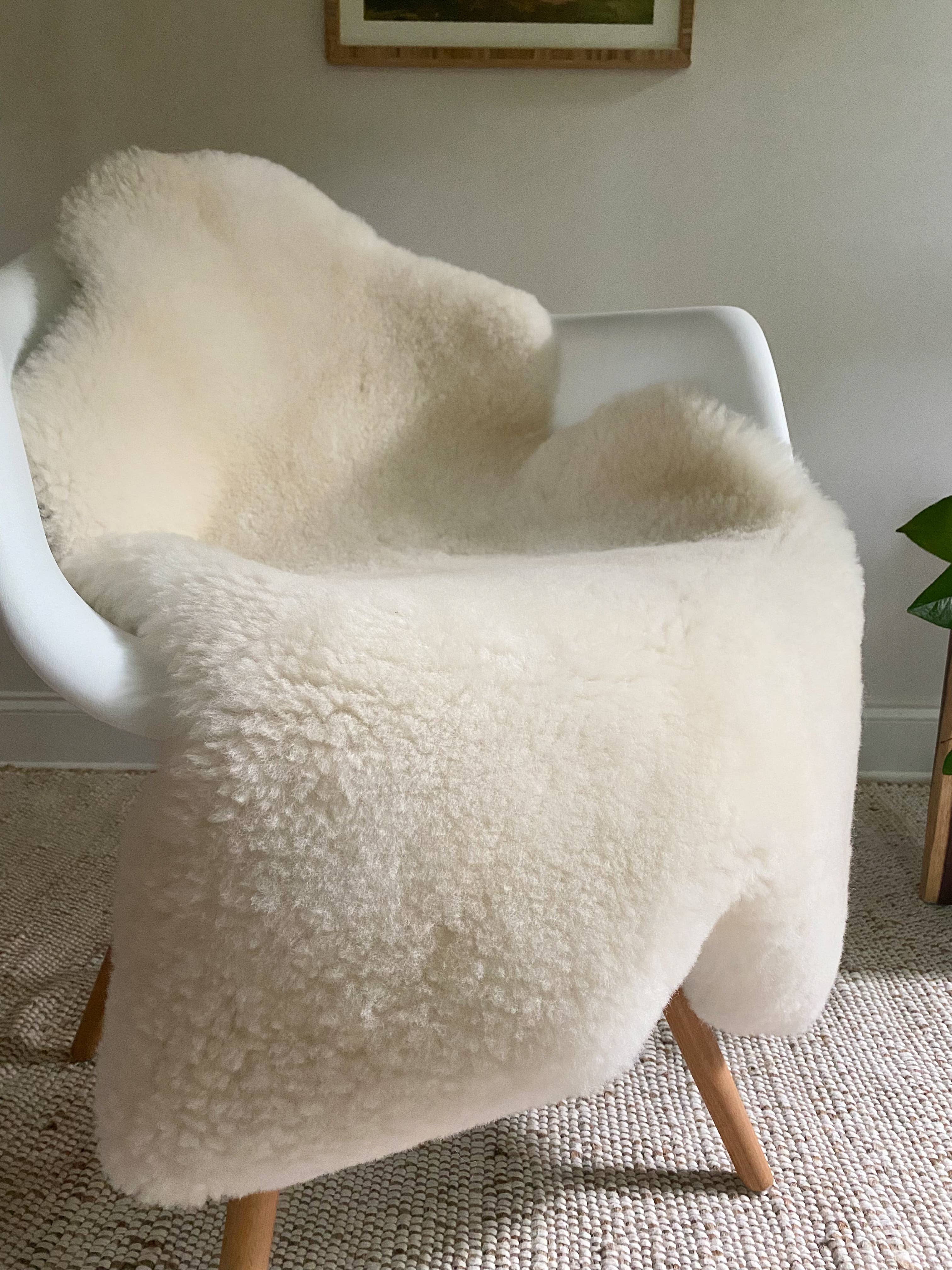 SHORT FUR IVORY SHEEPSKIN