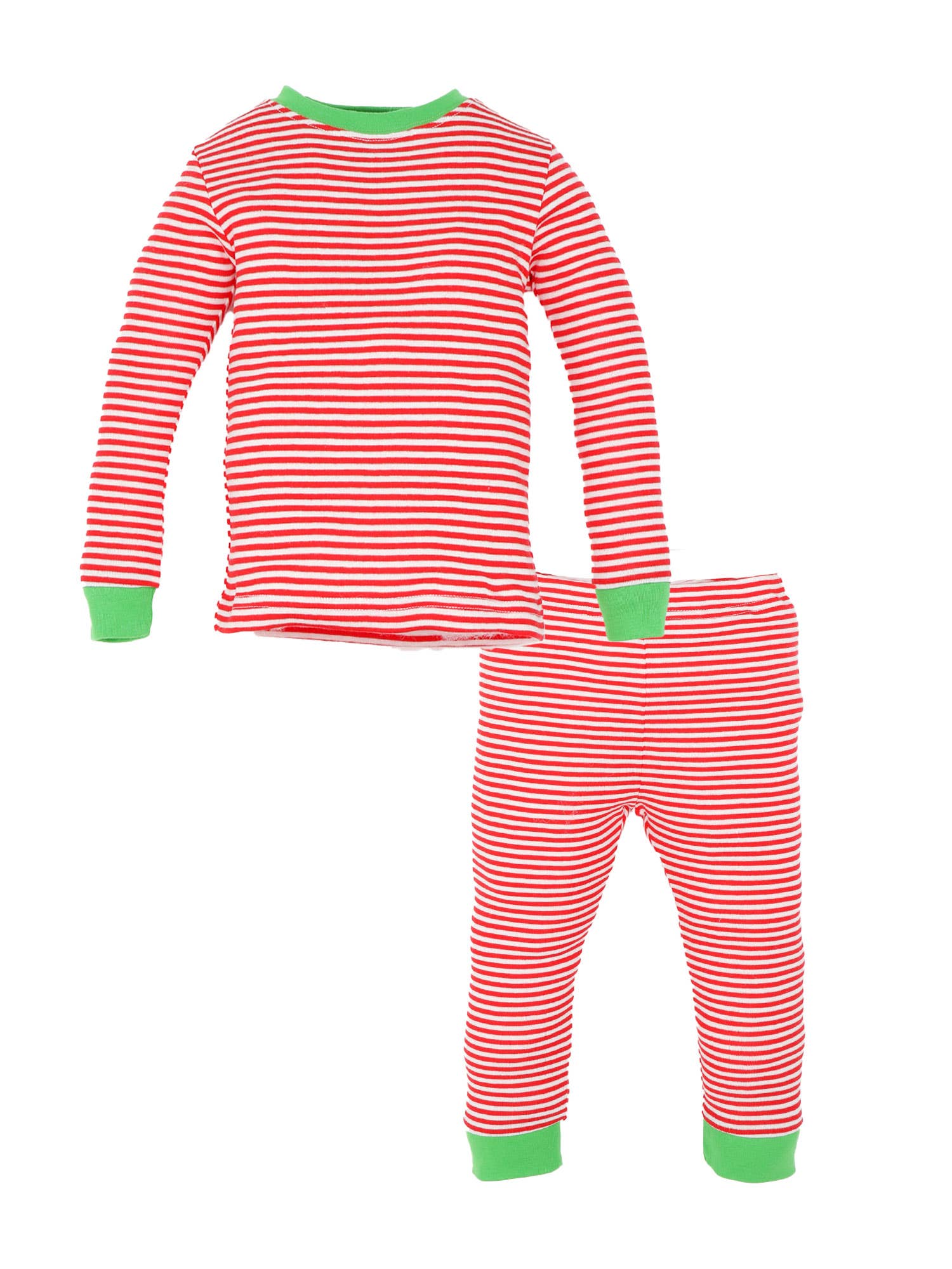 PJ Candy Cane Holiday Stripe: 2y