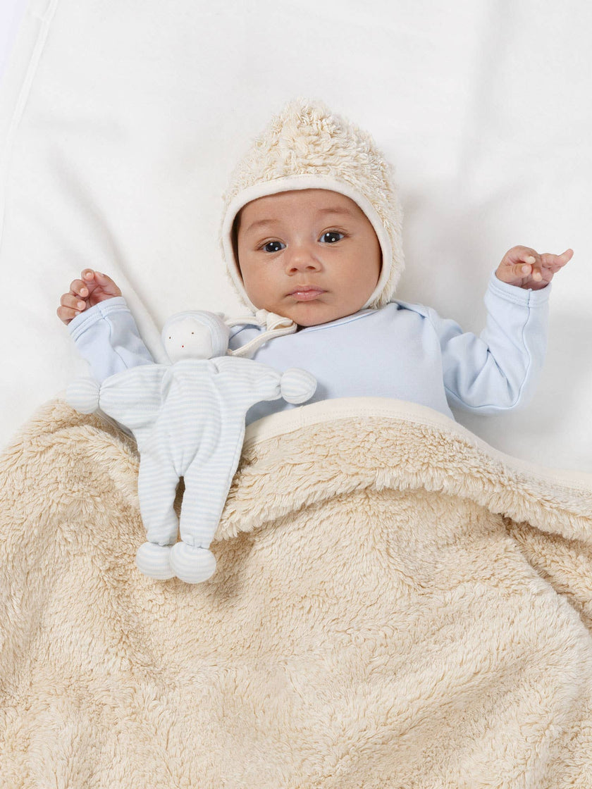 Organic Baby Faux Fur Sherpa Bonnet Hat