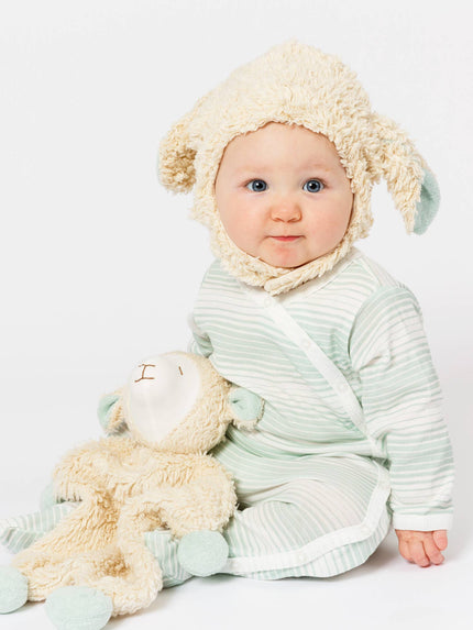 Organic Snuggle Sheep Toy - Sea Breeze Ears