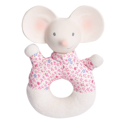 Meiya the Mouse Soft Round Rattle with Rubber Head