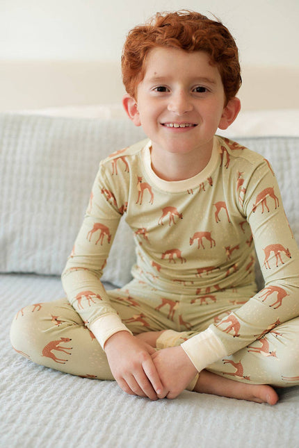 Fawn Field 2 Piece Bamboo Pajama Set