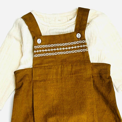 Corduroy Baby Overall Set 6-12M